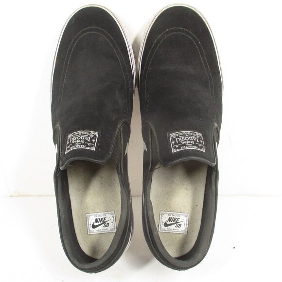 Nike SB Zoom Stefan Janoski Slip On Shoes FN5893-001 Black Suede Mens 13 - Picture 10 of 11